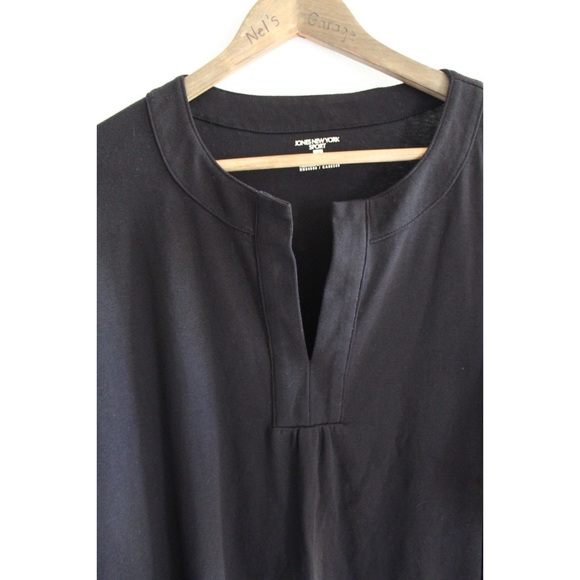 Jones New York Sport Black Long Sleeve Top 2X Preowned - Picture 2 of 5